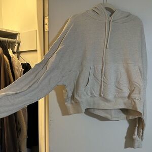 Aerie Cream Knit Hoodie